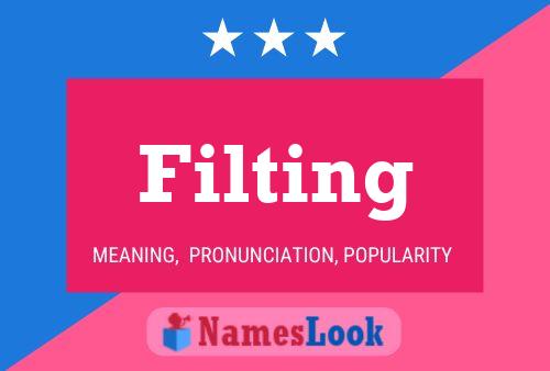 Filting Name Poster