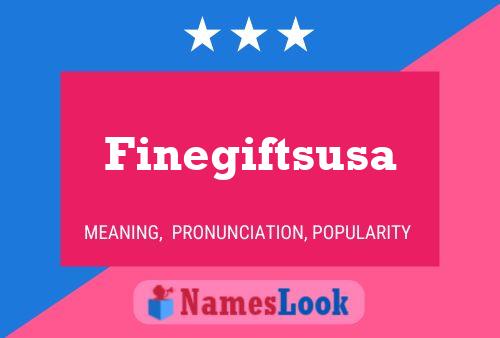 Finegiftsusa Name Poster