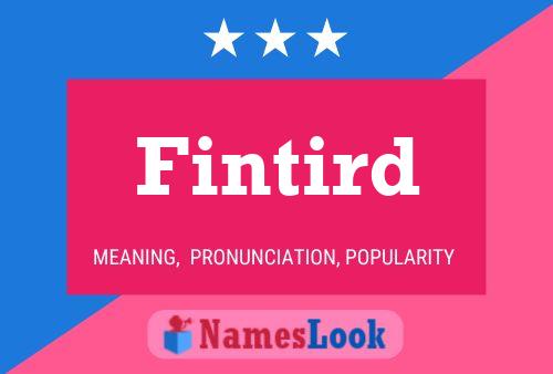 Fintird Name Poster