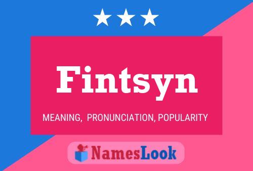 Fintsyn Name Poster