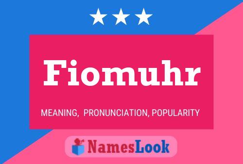 Fiomuhr Name Poster