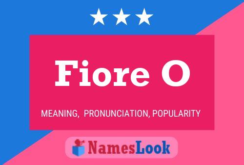 Fiore O Name Poster