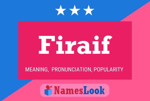 Firaif Name Poster