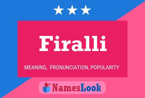 Firalli Name Poster