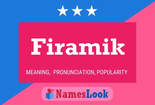 Firamik Name Poster