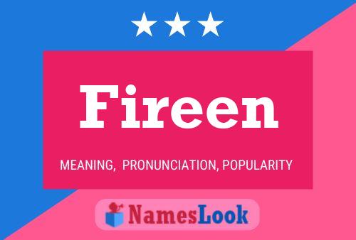 Fireen Name Poster