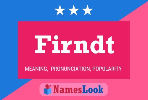 Firndt Name Poster