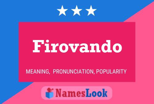 Firovando Name Poster