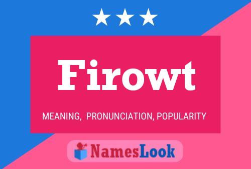 Firowt Name Poster