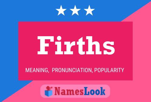 Firths Name Poster