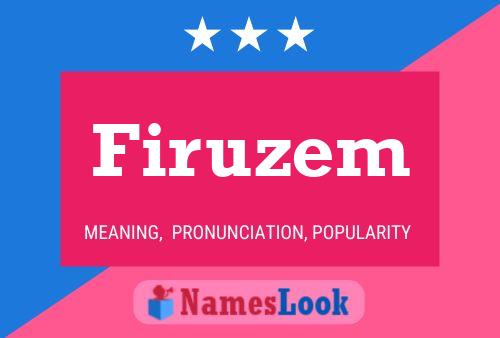 Firuzem Name Poster