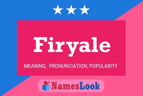 Firyale Name Poster