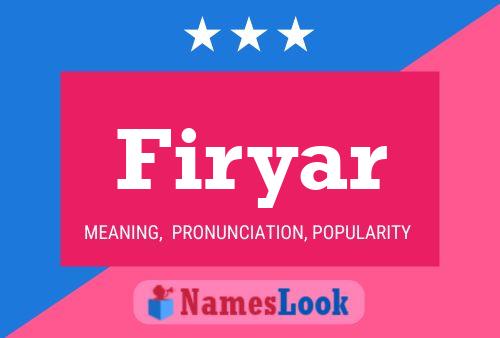 Firyar Name Poster