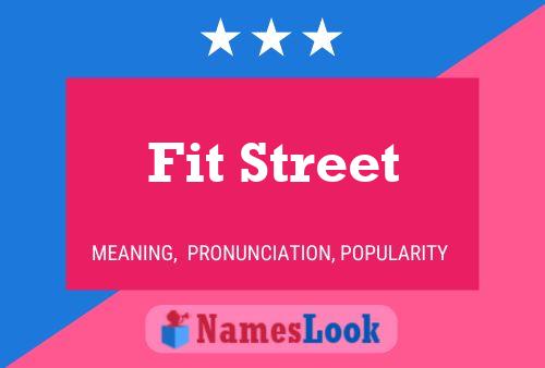 Fit Street Name Poster