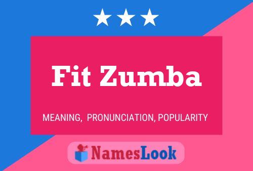 Fit Zumba Name Poster