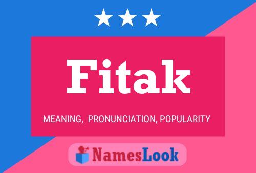 Fitak Name Poster