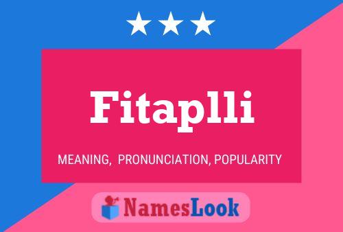 Fitaplli Name Poster