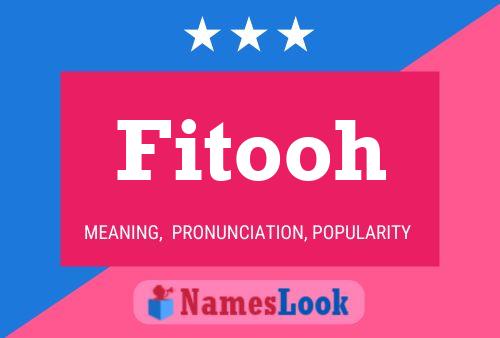 Fitooh Name Poster