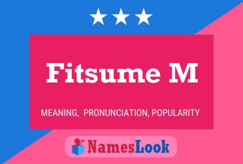 Fitsume M Name Poster