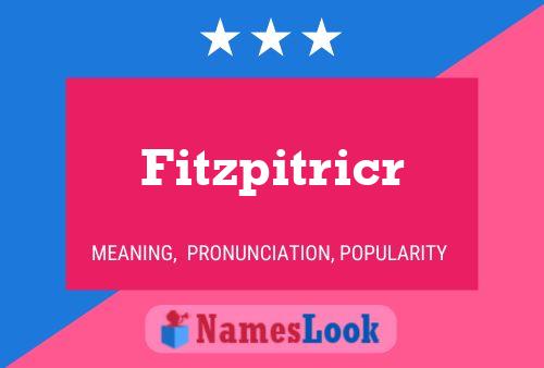 Fitzpitricr Name Poster