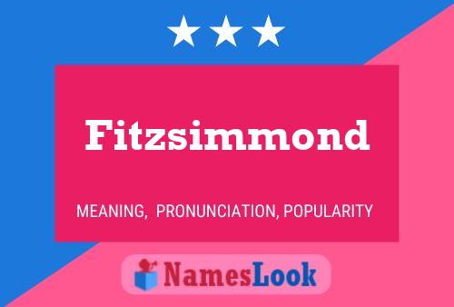 Fitzsimmond Name Poster