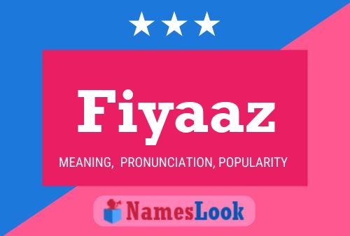 Fiyaaz Name Poster