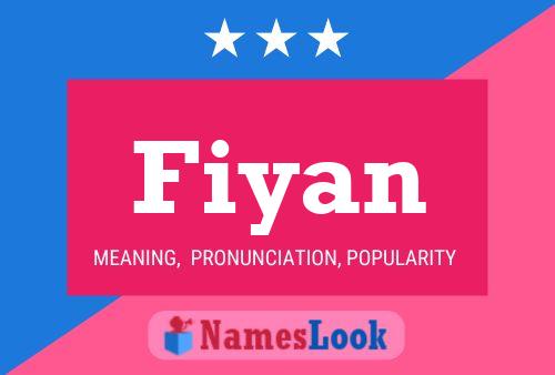 Fiyan Name Poster