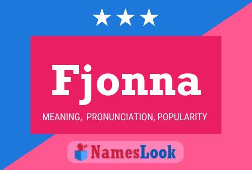 Fjonna Name Poster