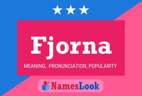 Fjorna Name Poster