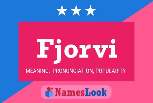 Fjorvi Name Poster