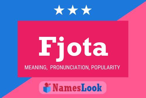 Fjota Name Poster