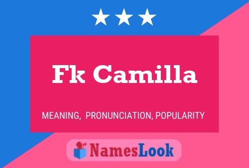 Fk Camilla Name Poster