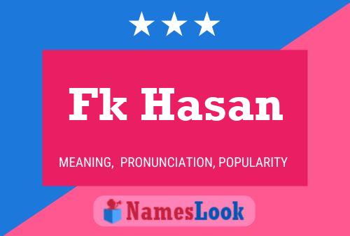 Fk Hasan Name Poster