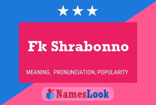 Fk Shrabonno Name Poster