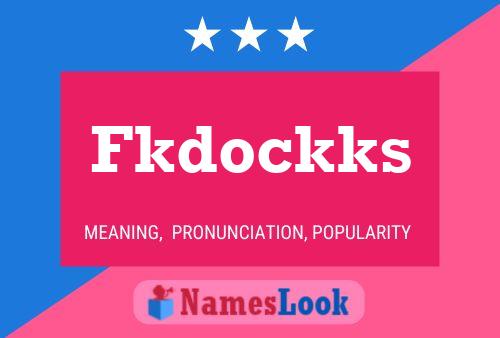 Fkdockks Name Poster