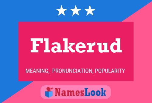 Flakerud Name Poster