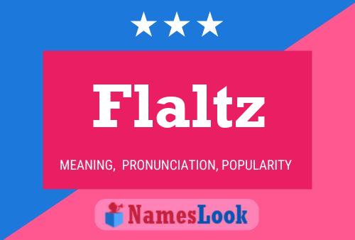 Flaltz Name Poster