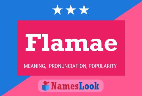 Flamae Name Poster