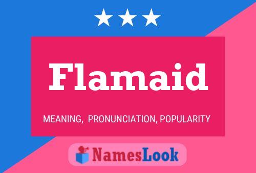 Flamaid Name Poster