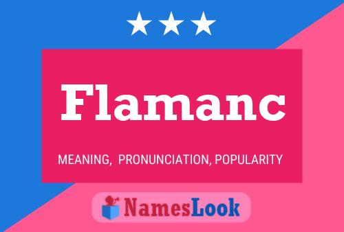 Flamanc Name Poster