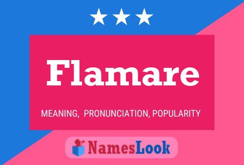 Flamare Name Poster