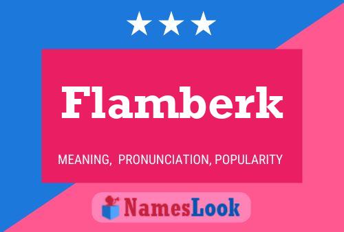 Flamberk Name Poster