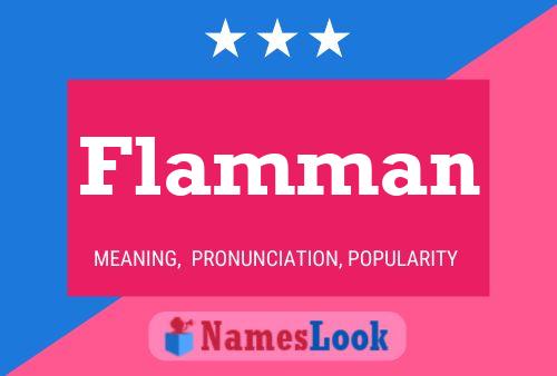 Flamman Name Poster