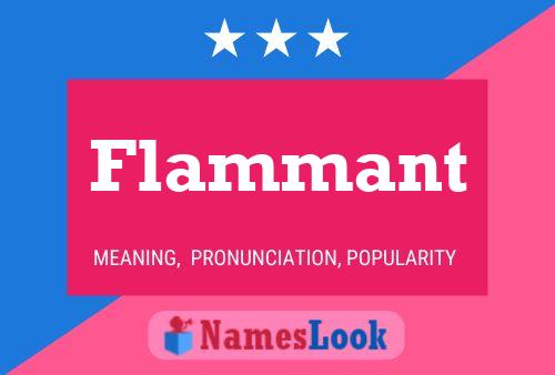 Flammant Name Poster