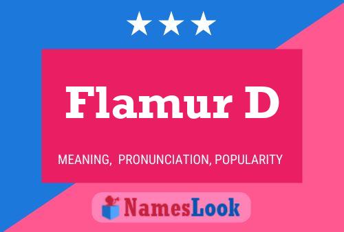 Flamur D Name Poster