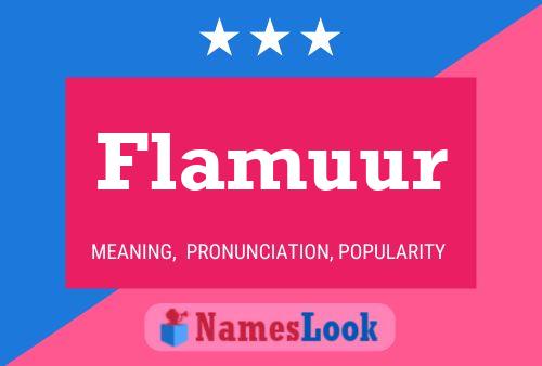 Flamuur Name Poster