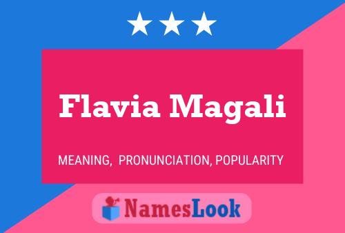 Flavia Magali Name Poster