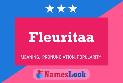 Fleuritaa Name Poster