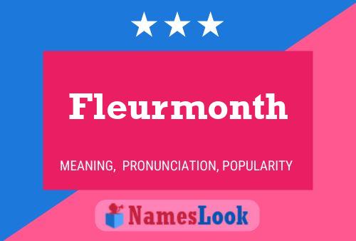 Fleurmonth Name Poster