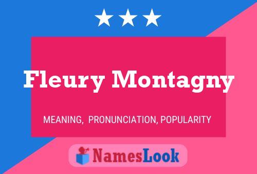 Fleury Montagny Name Poster